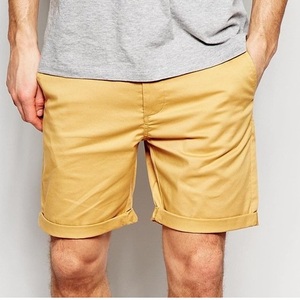 Shorts chino Bermuda personnalisés de haute qualité pour hommes, style streetwear estival, bleu, en twill de coton, pour le golf. - Product Image 5
