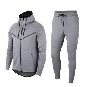 Conjunto deportivo con capucha para hombre, con cremallera, cómodo, duradero, para entrenamiento, correr, gimnasio, ropa informal. - Product Image 6