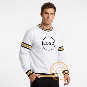 เสื้อสเวตเชิ้ตคอกลมผู้ชาย ผ้าฝ้ายฟลีซ 100% พร้อมลายปักแบบชมรม ระบายอากาศได้ดี แห้งเร็ว ทรงปกติ สำหรับฤดูหนาว - Product Image 2