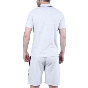 2026 Summer Latest Custom Casual Autumn Plus Size 2 <b>PC</b> Breathable Quick Dry Knitted Polo Shirt & Shorts <b>Set</b> Short Sleeve - Product Image 3