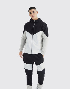 New Zip up Solid <b>Tracksuit</b> Casual Sweat suit Cotton Polyester Acid Wash Hooded <b>Tracksuit</b> Custom Logo Sun Faded Autumn <b>Tracksuit</b> - Product Image 6