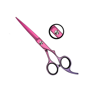 Ciseaux de coiffure ultra-affûtés au design arc-en-ciel, en acier inoxydable J2, style japonais, pour une coupe de précision en salon. - Product Image 2