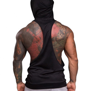 Débardeurs à capuche pour hommes, en coton mélangé, pour la musculation, vêtements de sport attrayants - Product Image 2