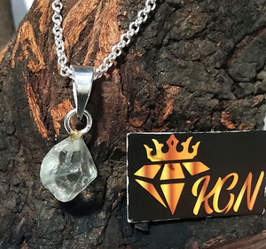 Natural Raw Crystal Quartz <b>Pendant</b> 925 Sterling Silver Handmade Women's Necklace Wholesale Jewelry KGN SILVER JEWELLERY HOUSE - Product Image 4