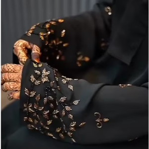 Abaya élégante et raffinée de style islamique pour femmes, style Dubaï, tenue traditionnelle modeste avec accessoires - Product Image 2