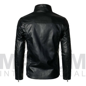 New Arrival High Quality New Design Plus Size Leather <b>Jacket</b> Motorcycle Leather <b>Jacket</b> for Men and women - Product Image 4