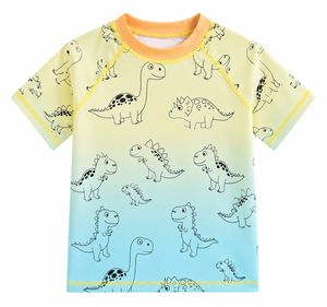 Kids Outdoor Swim T Shirt for <b>Boys</b> Breathable Lightweight Beach Clothing <b>Boys</b> UV Protective Swim Tee Comfortable Stretch Summer - Product Image 2