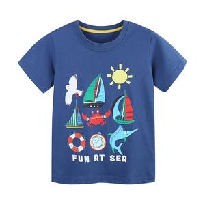 T-shirt à manches courtes pour garçons et filles, été, 100% coton tricoté, imprimé, décontracté, grande taille, logo personnalisé, uniforme compressé - Product Image 5