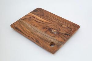Planche à découper en bois d'acacia naturel de qualité supérieure, forme rectangulaire, épaisseur 1,2 cm, passe au lave-vaisselle, durable, fabriquée à la main, pour la cuisine - Product Image 3