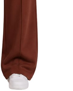 Women Chocolate Brown Wide Leg Sweatpants High Waist Loose Fit Lounge <b>Jogger</b> Pants Casual Streetwear Daily Wear Trousers - Product Image 4