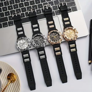OEM Fashion Big Dial <b>Mens</b> Quartz <b>Watch</b>, Unique Silicone Gel Strap Sports Wristwatch NW1477 - Product Image 5