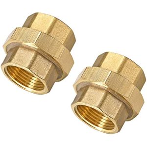 Raccord NPT 1/4" Femelle x 1/4" Femelle en Laiton Forgé, Surface Lisse, Connecteur Droit pour Tuyau, 1200 psi - Product Image 3