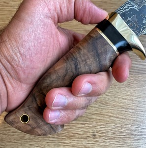 Fixed Hunting Knife 150 Layer Damascus Steel Straight Wood Handle 12-inch Industrial Grade <b>Multi</b>-Functional <b>Camping</b> Survival - Product Image 4