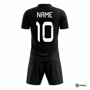 Conjuntos de Números de Equipo Impresos por Transferencia de Calor, 100% Poliéster Transpirable, Personalizados, con Uniforme de Fútbol de Manga Corta para Hombre - Product Image 3