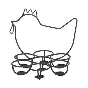 Creativo Soporte para Huevos con Diseño de Pollo, Acabado en Níquel, para Encimera de Cocina, Decoración y Almacenamiento - Product Image 6