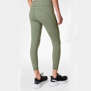กางเกงโยคะสั่งตัดแบบใหม่ สีพื้น เอวยางยืด ผลิตในปากีสถาน - Product Image 4