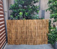 Valla de Bambú Natural Ecológica para Exteriores, Revestimiento de Pared Anticorrosión, Barandilla de Jardín de Bambú, Alta Calidad, Tamaño Personalizable