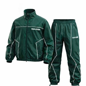 Custom Hooded Waterproof Reflective <b>Windbreaker</b> Tracksuit Set Unisex <b>Black</b> Sportswear Lightweight Running Fitness OEM Wholesale - Product Image 1