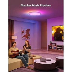 Plafoniera LED RGBIC Intelligente per Domotica, Illuminazione a Soffitto LED RGBIC - Product Image 2