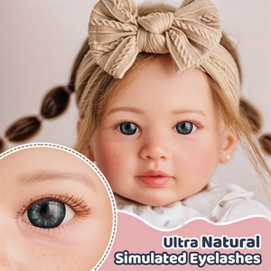 Poupée Reborn Babeside Candy de 22 pouces, petite fille tachetée, tête et membres en vinyle, corps en tissu, poupée bébé Reborn - Product Image 5