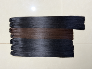 Extensiones de Cabello Humano Liso al Por Mayor, Color Negro y Marrón Natural, Cabello Sedoso y Suave - Product Image 4