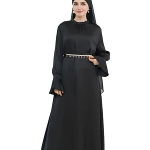 Abaya Modesta Ecológica de Manga Larga y Cuello Redondo para Mujeres Musulmanas de Global Village - Product Image 1