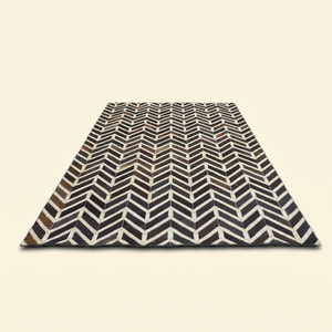 Alfombra DECORDEC Moderna con Diseño Floral Damasco, Tejida a Mano con Lana, Ecológica, Antideslizante, Pelo Grueso Mediano, para Dormitorio, Baño, Hotel, Sala de Estar - Product Image 2
