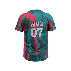 Camisetas de Béisbol Personalizadas para Clubes Universitarios Juveniles Unisex, 100% Poliéster, Impresas, Transpirables, de Secado Rápido y Ecológicas - Product Image 6