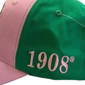 Pink Green Color Block Baseball <b>Cap</b> Women Embroidered Fashion <b>Hat</b> Adjustable Casual Outdoor Headwear Stylish Daily Wear - Product Image 6