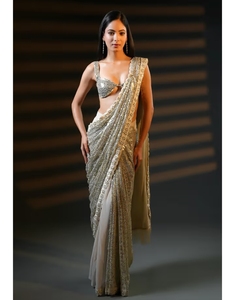 Sari KV Premium Luxe con Lentejuelas y Blusa sin Coser - Product Image 5