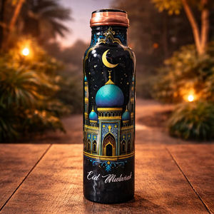 Botella de cobre con beneficios para la salud, botella de cobre antibacteriana, botella reutilizable ecológica, botella de cobre de boca ancha, botella de cobre con tapa de rosca - Product Image 3