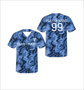 Camiseta de Béisbol Personalizada Sublimada con Cuello en V, Manga Corta, Absorbente de Humedad, Poliéster, para Todas las Temporadas, Impresión con Nombre del Equipo - Product Image 5