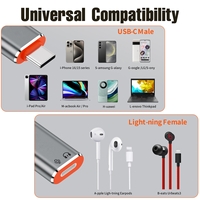 Adaptateur de charge PD 60W USB-C avec DAC audio pour une charge rapide, en alliage d'aluminium de haute qualité, 100% compatible OEM, écouteurs, téléphone portable