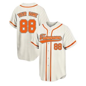 Wholesale Custom Adult Softball & Baseball Jerseys 100% Polyester Printed Breathable Moisture-Wicking Customizable Team Jerseys - Product Image 1