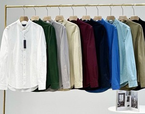 Chemises pour hommes respirantes, décontractées, élégantes, à manches longues, 100% coton tricoté, séchage rapide, écologiques - Product Image 6