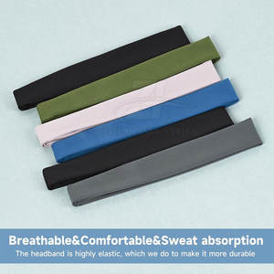 Bandas elásticas anchas para la cabeza para hombres y mujeres, material antideslizante, para yoga, fitness, correr, deportes. - Product Image 2