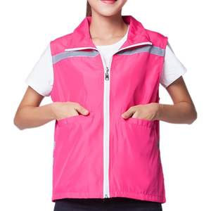 2025 Gilet de sécurité de supermarché bénévole coupe ajustée avec rayures réfléchissantes gilet d'événement d'activité respirant Logo personnalisable - Product Image 5