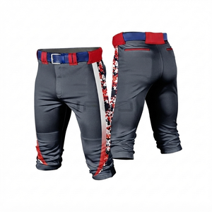 Pantalon de baseball pour homme TRENDY 2026 gris anthracite personnalisable avec nom d'équipe, imprimé par transfert thermique, en tissu maille 100 % polyester, grandes tailles - Product Image 1
