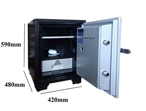 Le coffre-fort ignifuge MONEY MNS-59E avec serrure coréenne est le nouveau modèle 2026. - Product Image 3
