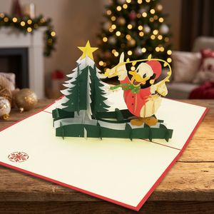 Meilleure vente personnalisé conçu Donald Noel arbre artisanat haut tendance 3D Pop-Up Animal carte Vietnam Souvenir papier cadeaux - Product Image 5