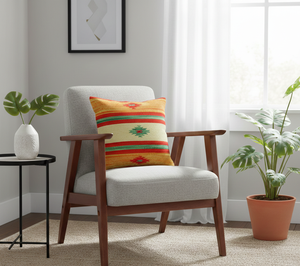 Housse de coussin carrée en coton de luxe tissée à la main, motif floral, fermeture éclair, design moderne, lavable, anti-plis, pour la maison et l'hôtel - Product Image 4