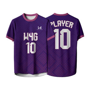 Vêtements de sport personnalisés sur mesure, maillot de football pour hommes, 100% polyester, respirant, imprimé par transfert thermique, antibactérien, maillots d'équipe - Product Image 6