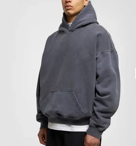 Vente en gros TAYUMA INDUSTRIES Sweat à capuche unisexe surdimensionné doublé, sur mesure, en molleton de coton de haute qualité avec broderie de lettres, collection Printemps - Product Image 4