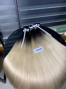 ผมต่อแบบดิบเวียดนาม65ซม. สีออมเบร # 1B/613ปริมาณมากแบบพรีเมียม - Product Image 3