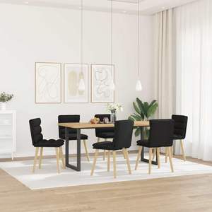 Juego de 6 Sillas de Comedor Negras - Product Image 1