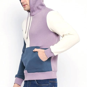 Sudadera con Capucha para Hombre, Diseño Color Block, Corte Regular, Tejida, Manga Larga, con Bolsillos, Estilo Casual para Otoño - Product Image 2