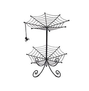 Soporte de Pastel de 3 Niveles con Diseño de Telaraña para Halloween, Exhibidor de Postres Negro, Decoración para el Hogar - Product Image 5