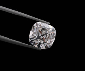 Anillo de compromiso con diamante cultivado en laboratorio blanco de 8.5 mm, corte antiguo de mina, color E-F, 3.0 CT, certificado IGI CVD - Product Image 3