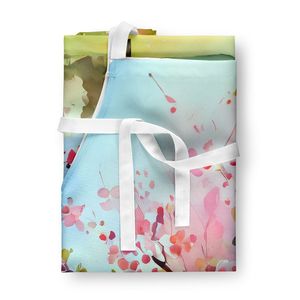 Michigan Apple Blossoms Watercolor <b>Apron</b> Large Multicolor Unisex Kitchen Server for Cooking Baking Crafts <b>Gardening</b>-for Adults - Product Image 3