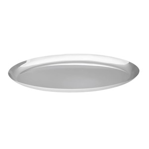 Plateau de rangement rond en métal poli, design minimaliste, à un seul niveau, pour utilisation sur table, facile à nettoyer - Product Image 6